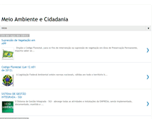 Tablet Screenshot of meioambienteecidadania.com.br